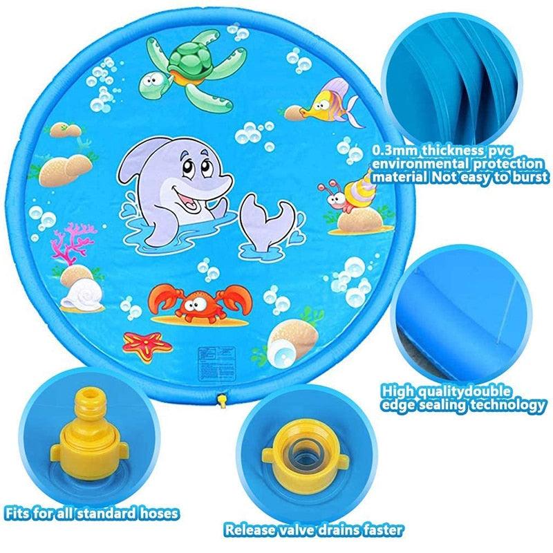 forr Kids And Dog Inflatable Sprinkler Pad