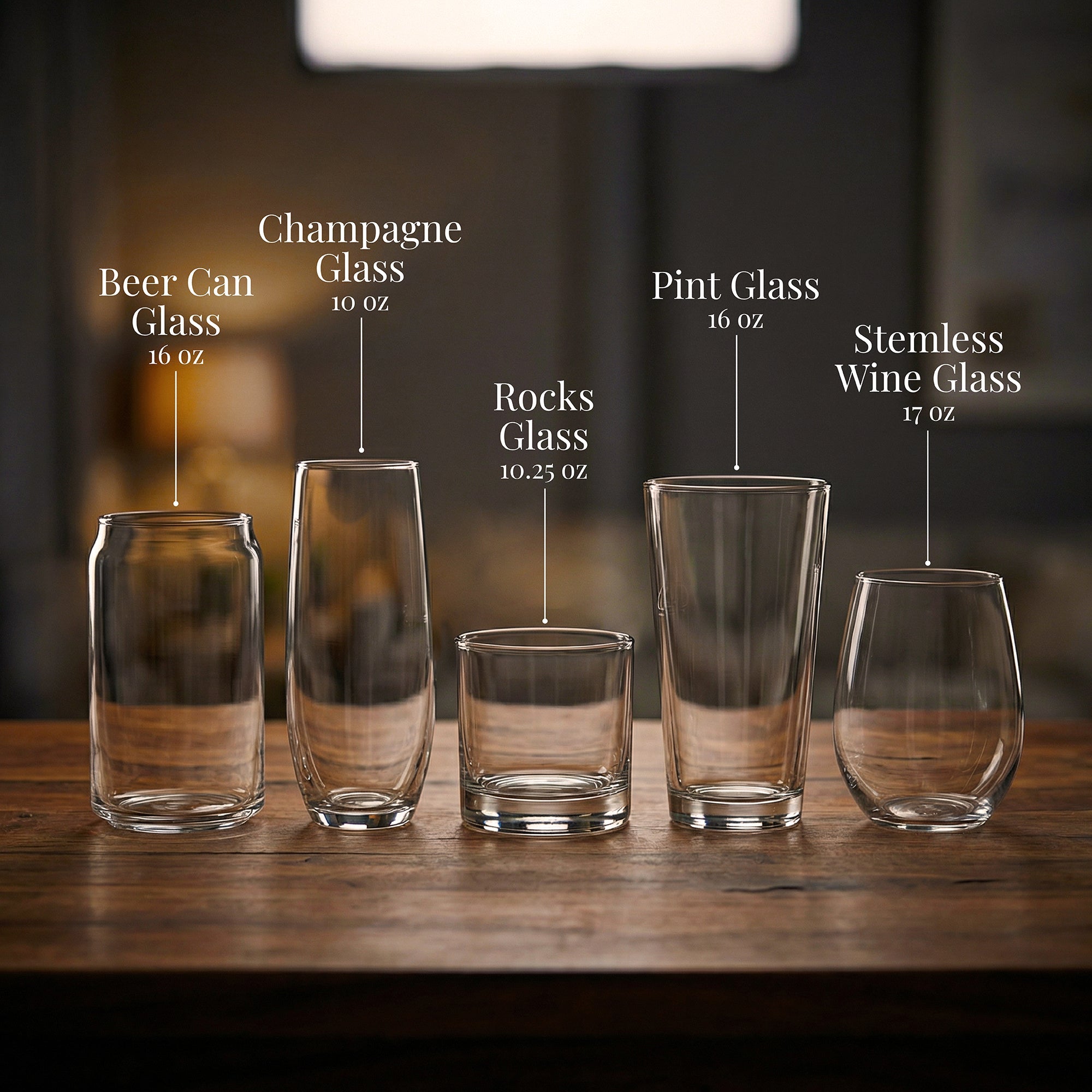 Dragon Laser Engraved Glasses