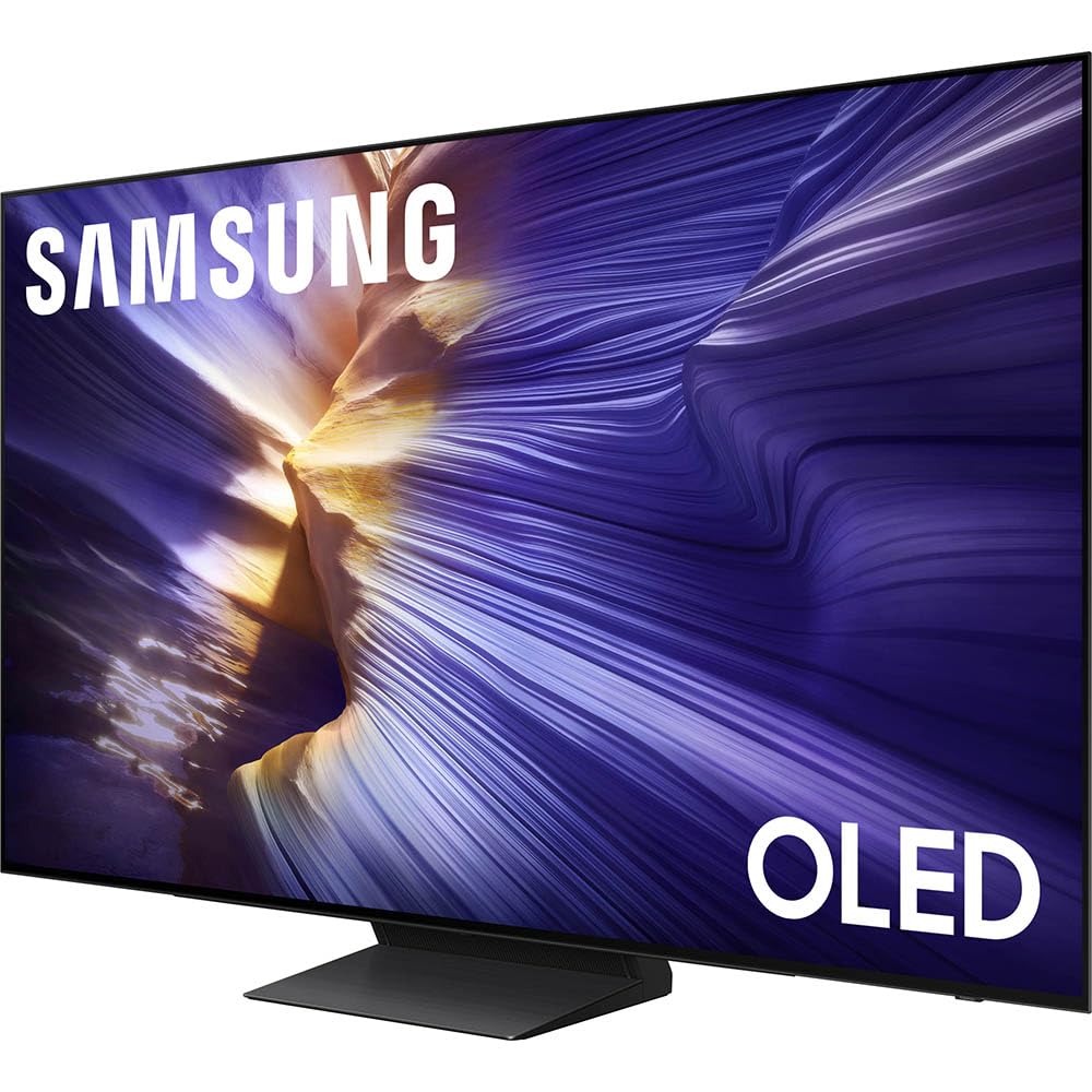 Samsung 65 inch OLED 4K S90F Smart TV AI, OLED HDR+, Glare-Free Bundle with CPS Exclusive 1-Year Protection & Deco Gear Complete Home Theater Beginner's Guidebook