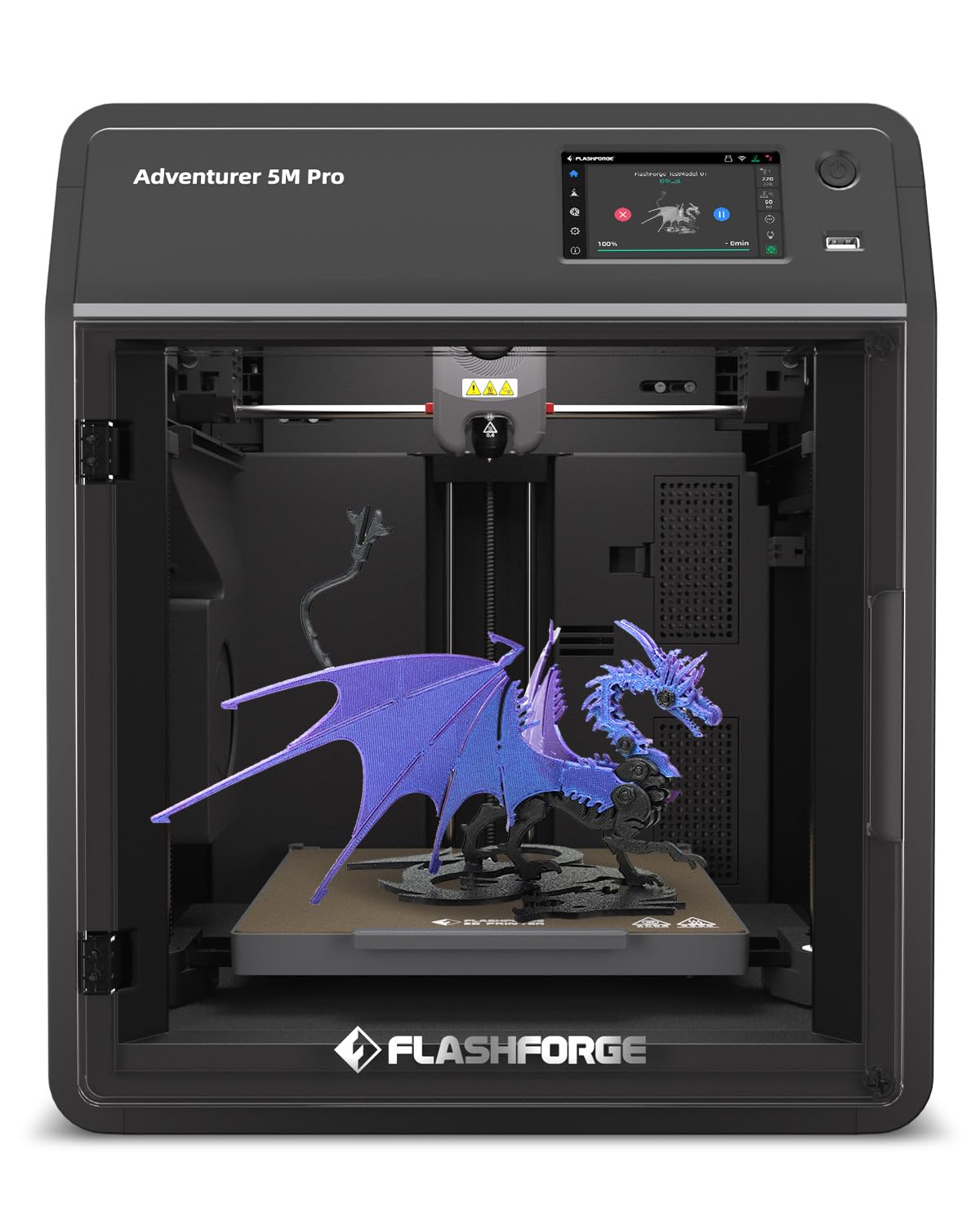FLASHFORGE AD5X Multi-Color 3D Printer, CoreXY 600mm/s High-Speed, 1-Click Auto Leveling, 300°C Direct Drive Extruder, 220x220x220mm Build Volume, Ideal for Precision and Efficiency