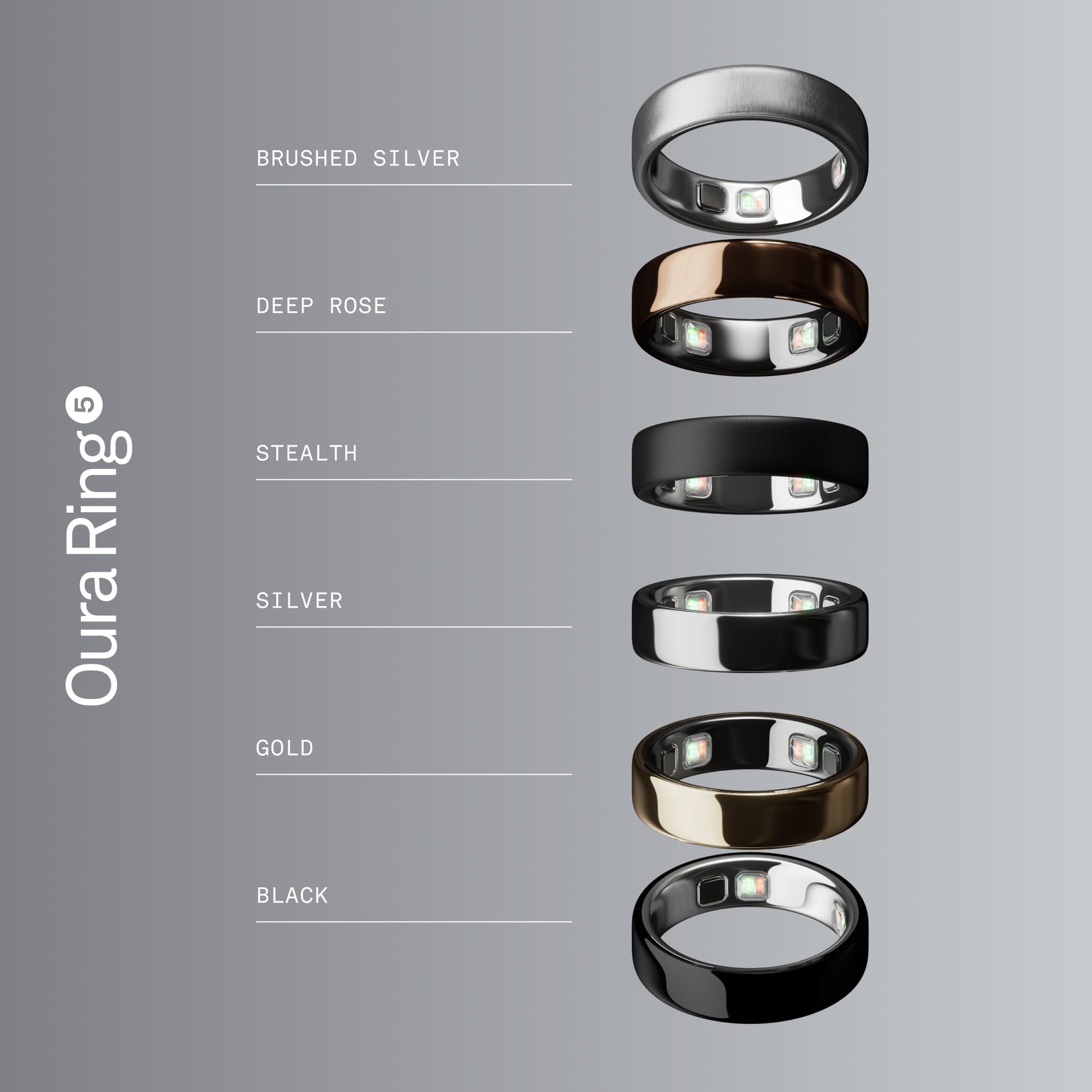 Oura Ring World’s Smallest Smart Ring - Sleep, Activity, Health, AI Advisor, Size Before You Buy, Android & iOS Compatible