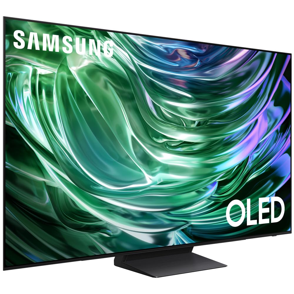 Samsung 65 inch OLED 4K S90F Smart TV AI, OLED HDR+, Glare-Free Bundle with CPS Exclusive 1-Year Protection & Deco Gear Complete Home Theater Beginner's Guidebook
