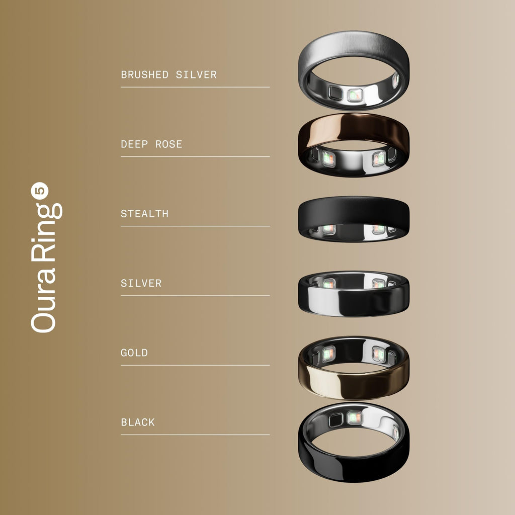 Oura Ring World’s Smallest Smart Ring - Sleep, Activity, Health, AI Advisor, Size Before You Buy, Android & iOS Compatible