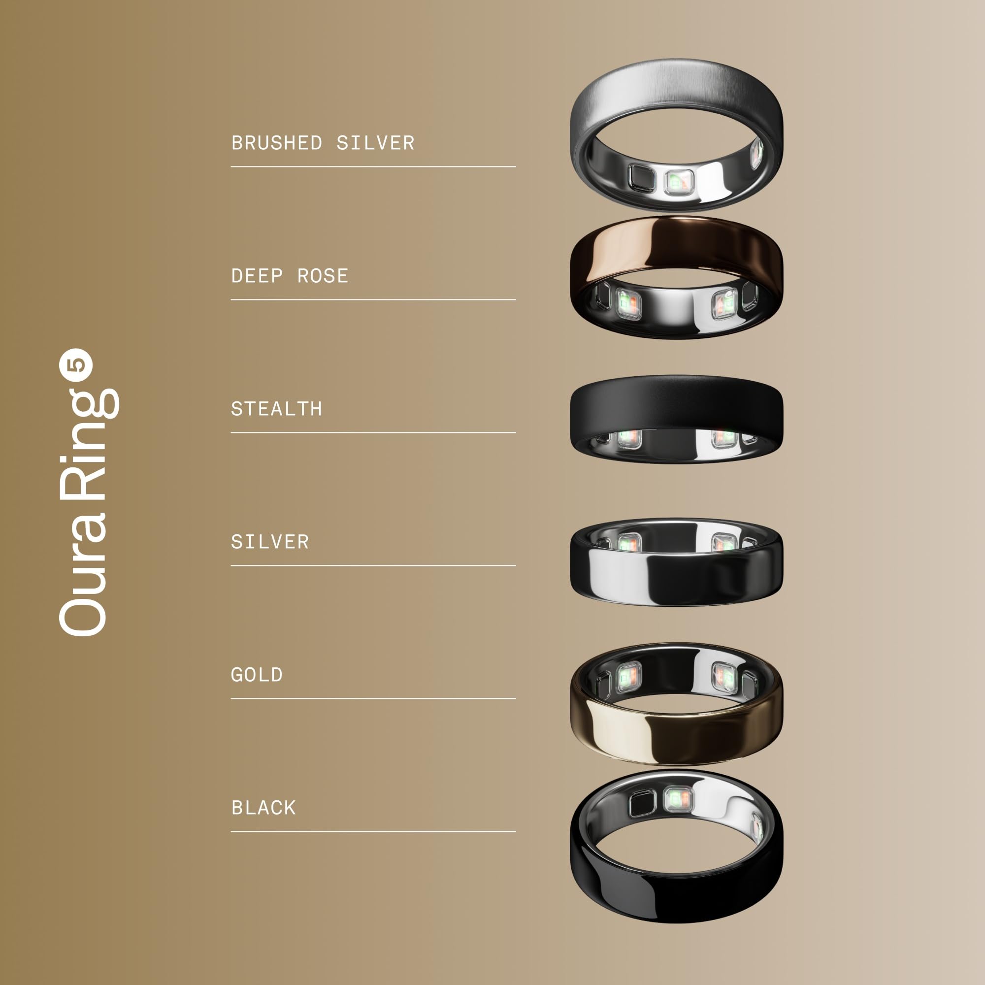 Oura Ring World’s Smallest Smart Ring - Sleep, Activity, Health, AI Advisor, Size Before You Buy, Android & iOS Compatible
