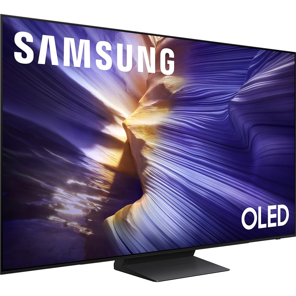 Samsung 65 inch OLED 4K S90F Smart TV AI, OLED HDR+, Glare-Free Bundle with CPS Exclusive 1-Year Protection & Deco Gear Complete Home Theater Beginner's Guidebook