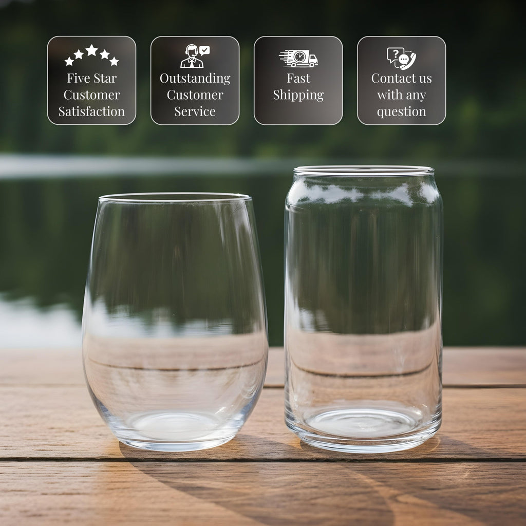 Dragon Laser Engraved Glasses