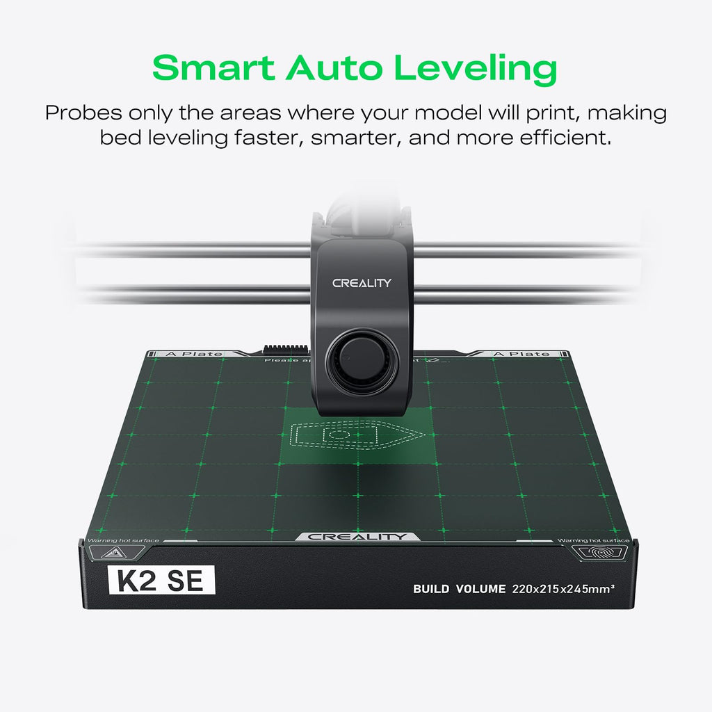 Creality K2 SE 3D Printer, 500mm/s High-Speed Printing, Support Multi Color 3D Printing Needs CFS, Solid Metal Build, Auto Leveling, Direct Drive Extruder, Quick-Swap Nozzle, 220×215×245mm Print Size