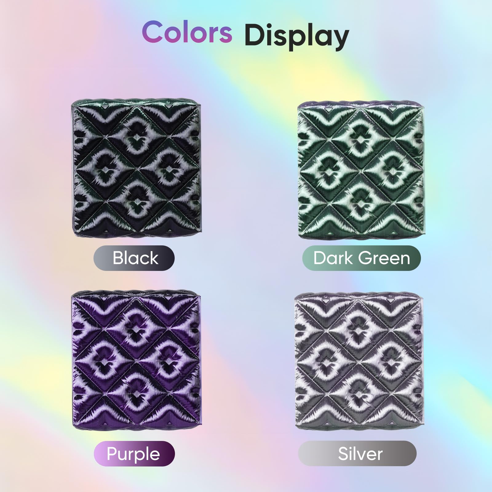 ERYONE Silk Filament PLA+ 1.75mm Shiny 3D Printer Filament, Multicolor PLA 4 in 1, 1kg (2.2LBS)/Spool, HS Silk Quadruple Color Aurora Dream (Teal Green & Violet & Electric Pink & Indigo)