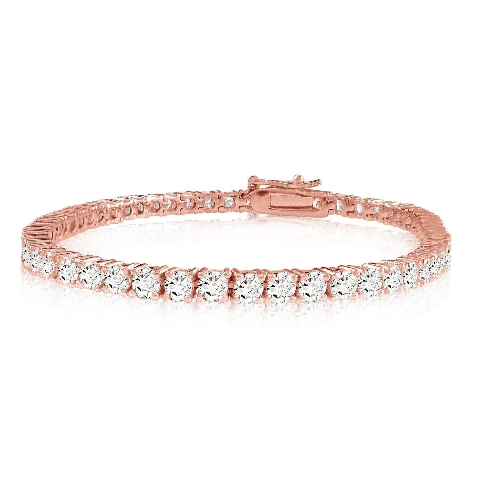 Houston Diamond District 2 to 20 Carat Classic Diamond Tennis Bracelet Ultra Premium Collection