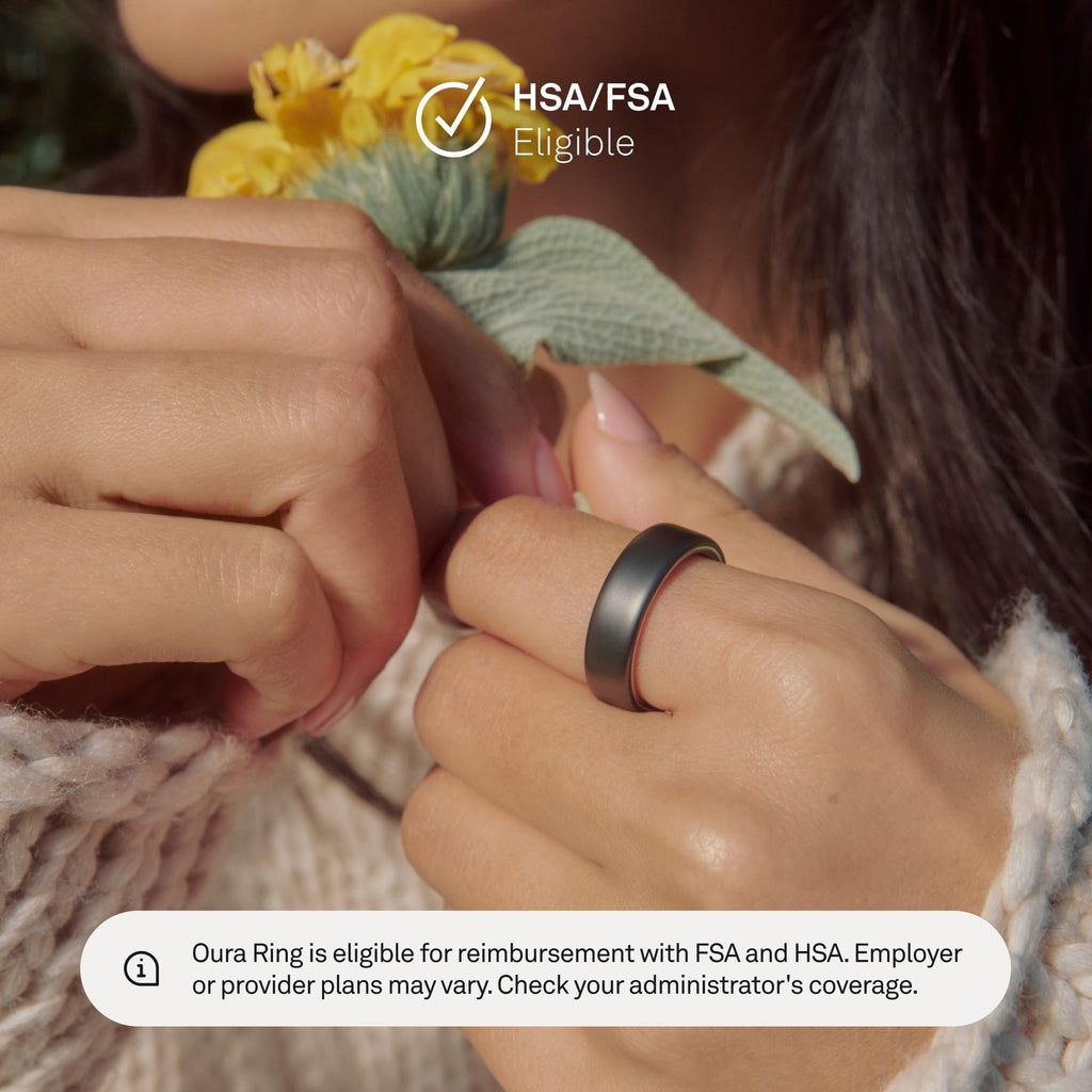 Oura Ring World’s Smallest Smart Ring - Sleep, Activity, Health, AI Advisor, Size Before You Buy, Android & iOS Compatible