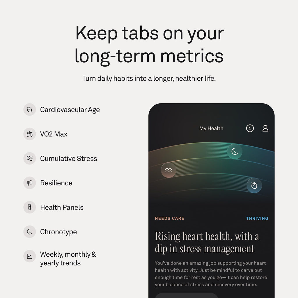 Oura Ring World’s Smallest Smart Ring - Sleep, Activity, Health, AI Advisor, Size Before You Buy, Android & iOS Compatible