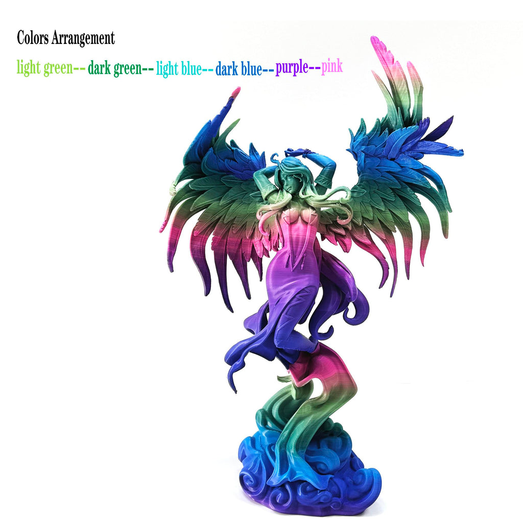 PLA Rainbow Silk Filament,Multi Color,Net Weight 1kg(2.2lbs) Accuracy +/-0.05mm