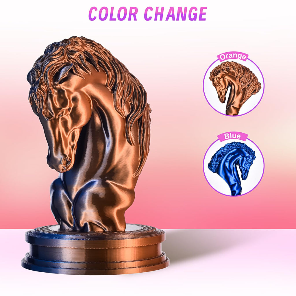 ERYONE Silk Filament PLA+ 1.75mm Shiny 3D Printer Filament, Multicolor PLA 4 in 1, 1kg (2.2LBS)/Spool, HS Silk Quadruple Color Aurora Dream (Teal Green & Violet & Electric Pink & Indigo)