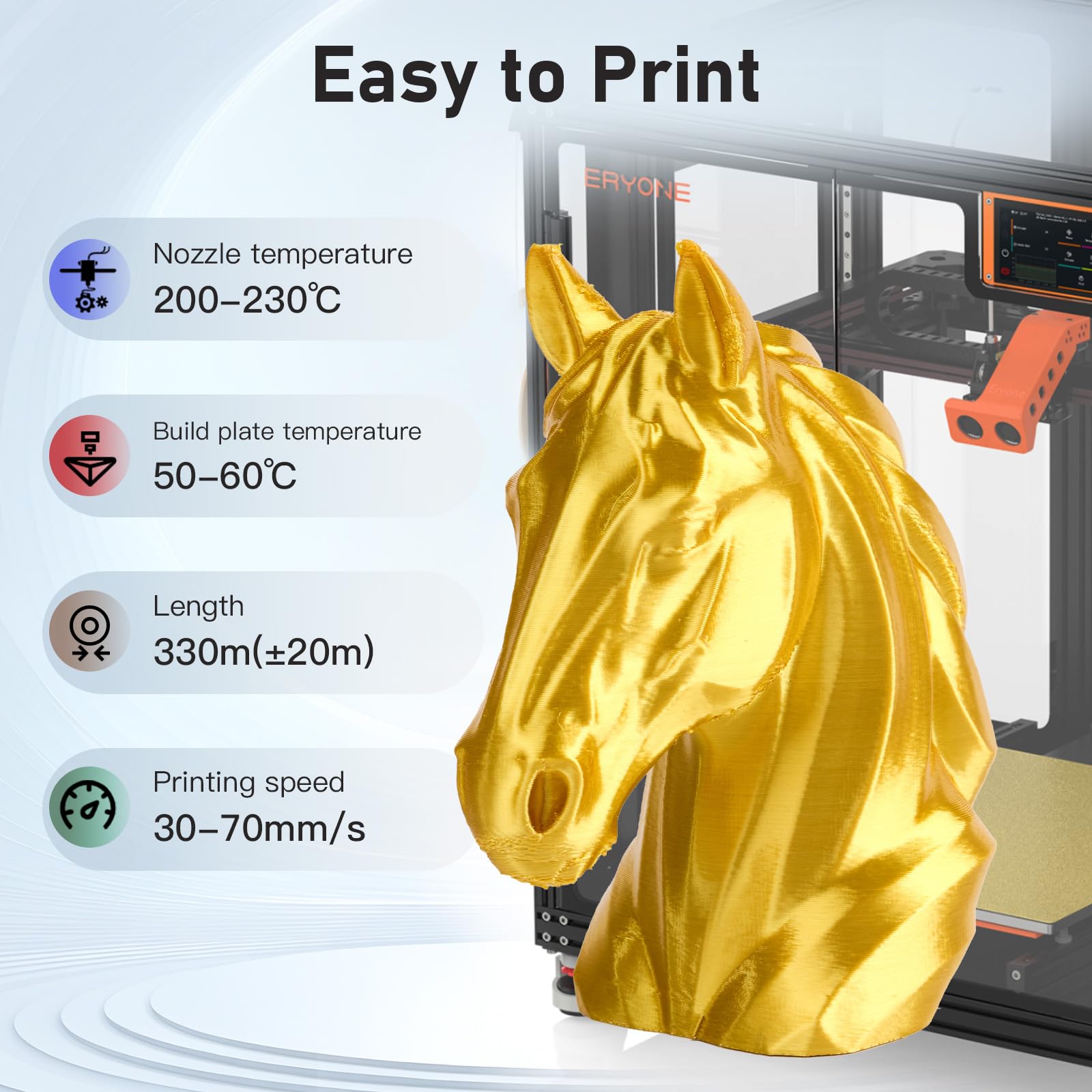 ERYONE Silk Filament PLA+ 1.75mm Shiny 3D Printer Filament, Multicolor PLA 4 in 1, 1kg (2.2LBS)/Spool, HS Silk Quadruple Color Aurora Dream (Teal Green & Violet & Electric Pink & Indigo)