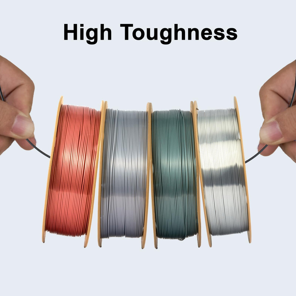 ERYONE Silk Tri Color PLA Filament 3D Printer 1.75mm +/- 0.03mm, Multicolor Filament Tricolor PLA Bundle 2KG Cardboard Spool, Red Blue Green