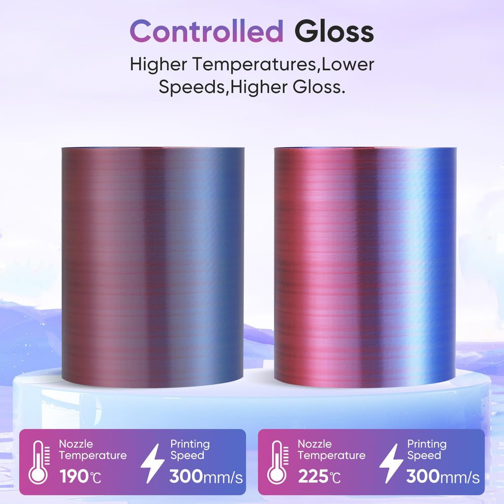 ERYONE Silk Filament PLA+ 1.75mm Shiny 3D Printer Filament, Multicolor PLA 4 in 1, 1kg (2.2LBS)/Spool, HS Silk Quadruple Color Aurora Dream (Teal Green & Violet & Electric Pink & Indigo)