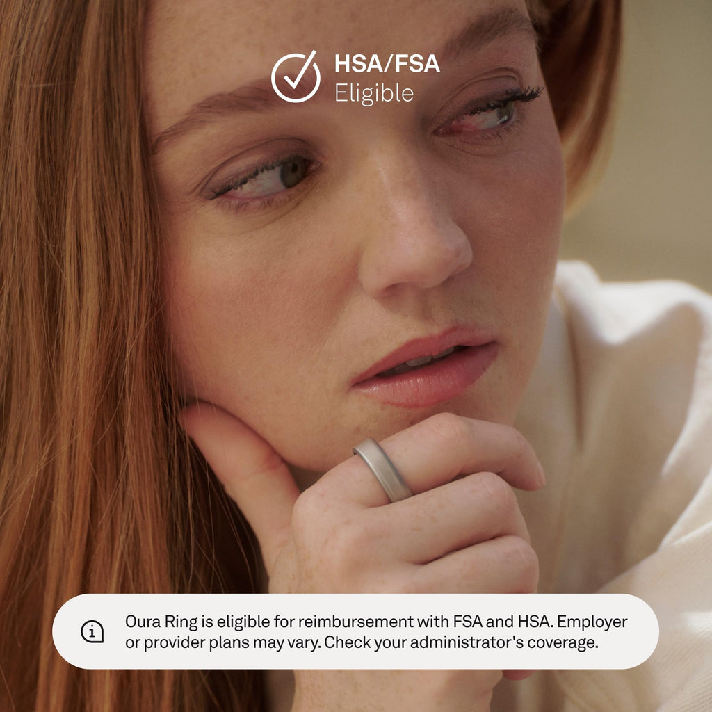 Oura Ring World’s Smallest Smart Ring - Sleep, Activity, Health, AI Advisor, Size Before You Buy, Android & iOS Compatible