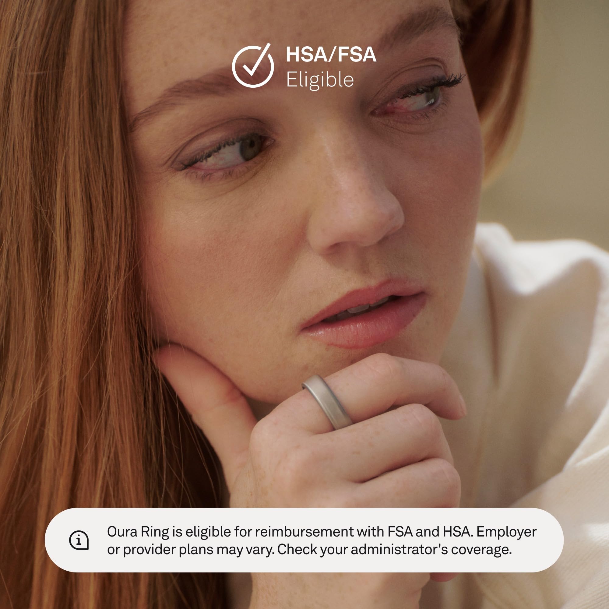 Oura Ring World’s Smallest Smart Ring - Sleep, Activity, Health, AI Advisor, Size Before You Buy, Android & iOS Compatible