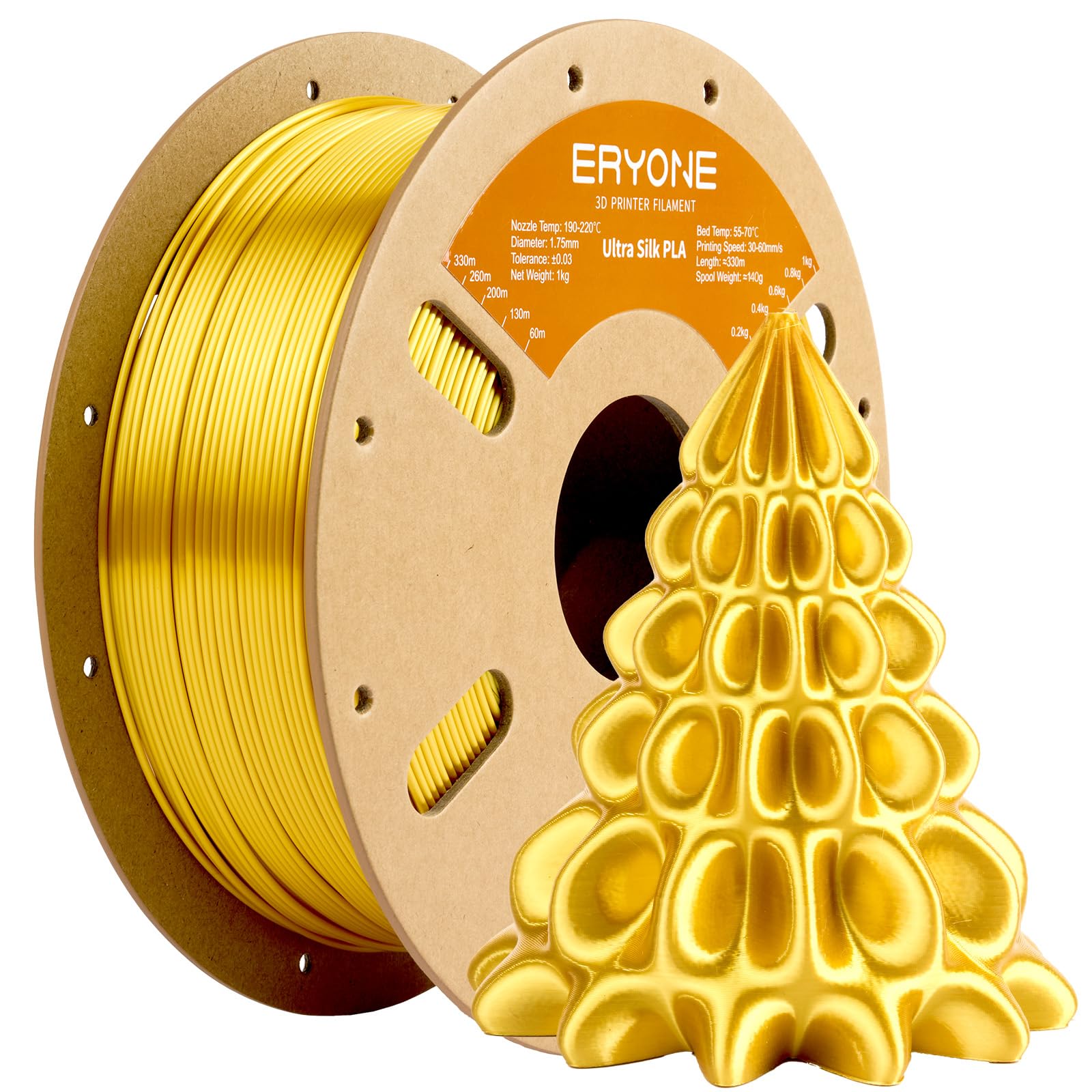 ERYONE Silk Filament PLA+ 1.75mm Shiny 3D Printer Filament, Multicolor PLA 4 in 1, 1kg (2.2LBS)/Spool, HS Silk Quadruple Color Aurora Dream (Teal Green & Violet & Electric Pink & Indigo)