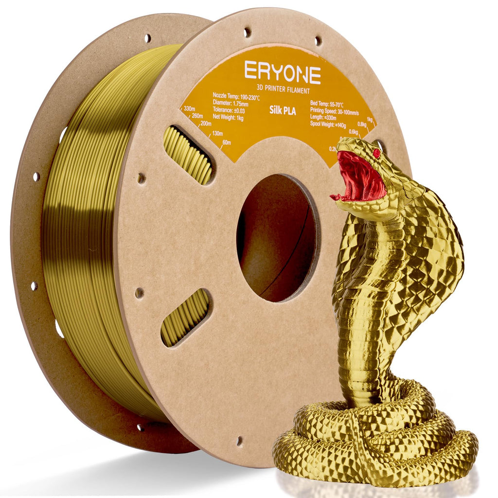 ERYONE Silk Tri Color PLA Filament 3D Printer 1.75mm +/- 0.03mm, Multicolor Filament Tricolor PLA Bundle 2KG Cardboard Spool, Red Blue Green