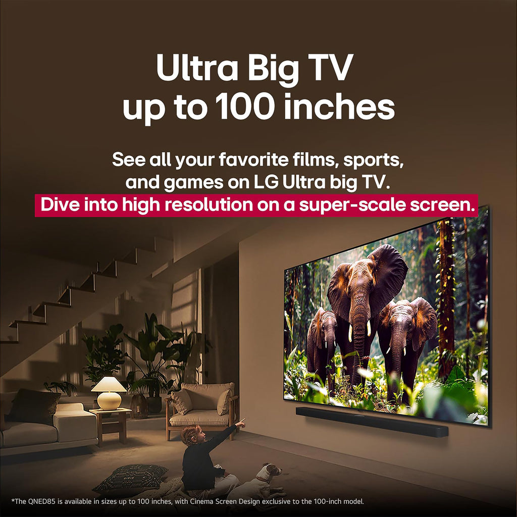 LG 55-Inch Class QNED evo AI QNED85A Series Mini LED 4K Smart TV w/AI Picture, AI Sound, HDR10, AI Super Upscaling 4K, Filmmaker Mode, Wow Orchestra, Alexa Built-in (55QNED85AUA, 2025)