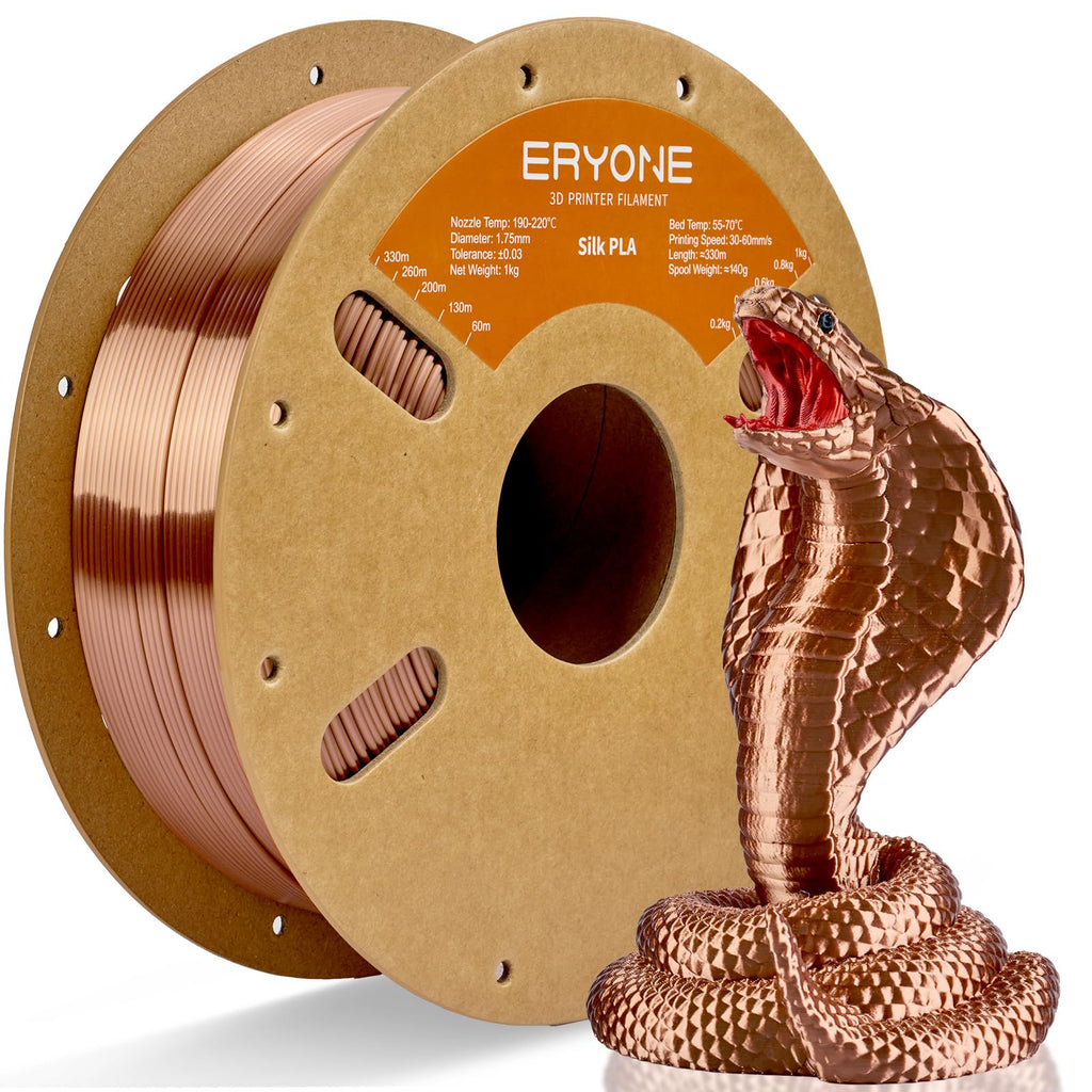 ERYONE Silk Tri Color PLA Filament 3D Printer 1.75mm +/- 0.03mm, Multicolor Filament Tricolor PLA Bundle 2KG Cardboard Spool, Red Blue Green
