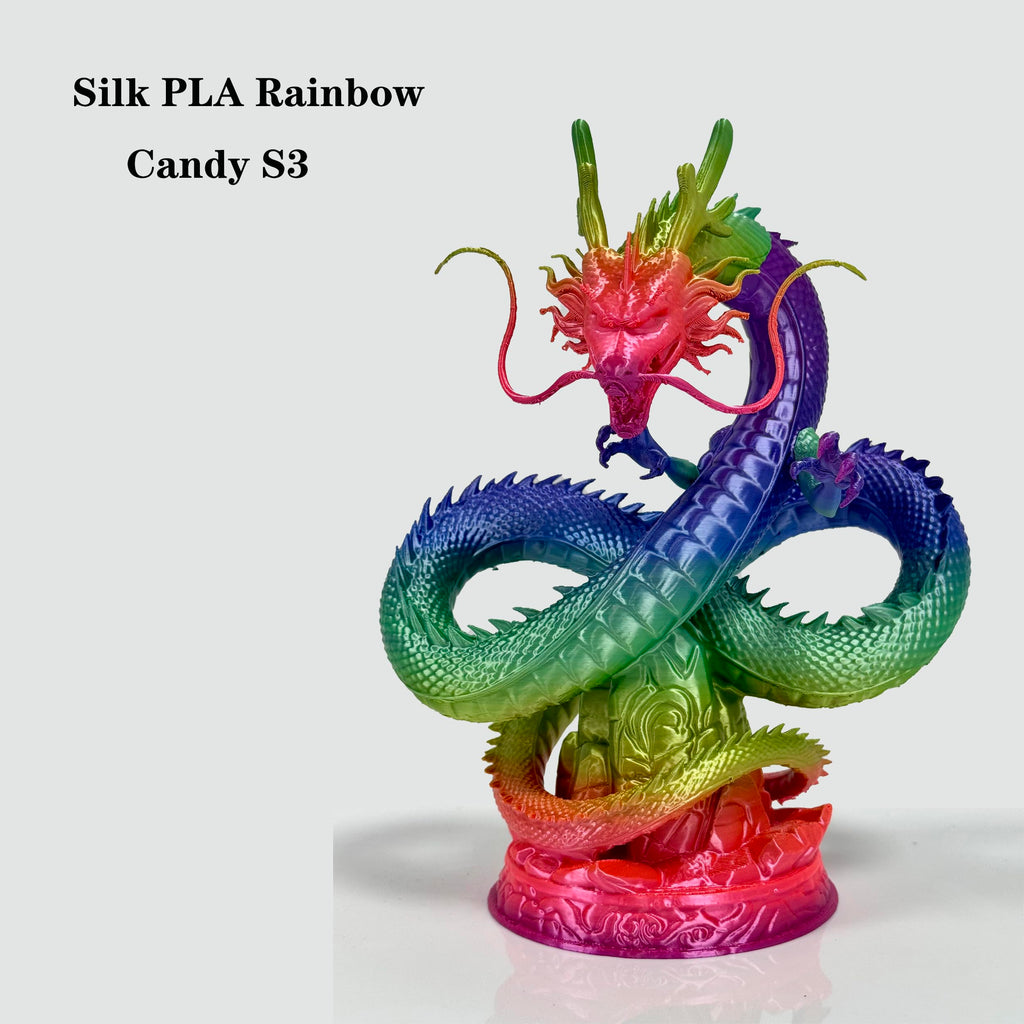 PLA Rainbow Silk Filament,Multi Color,Net Weight 1kg(2.2lbs) Accuracy +/-0.05mm