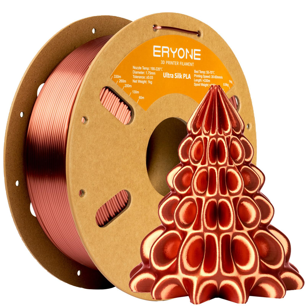 ERYONE Silk Filament PLA+ 1.75mm Shiny 3D Printer Filament, Multicolor PLA 4 in 1, 1kg (2.2LBS)/Spool, HS Silk Quadruple Color Aurora Dream (Teal Green & Violet & Electric Pink & Indigo)