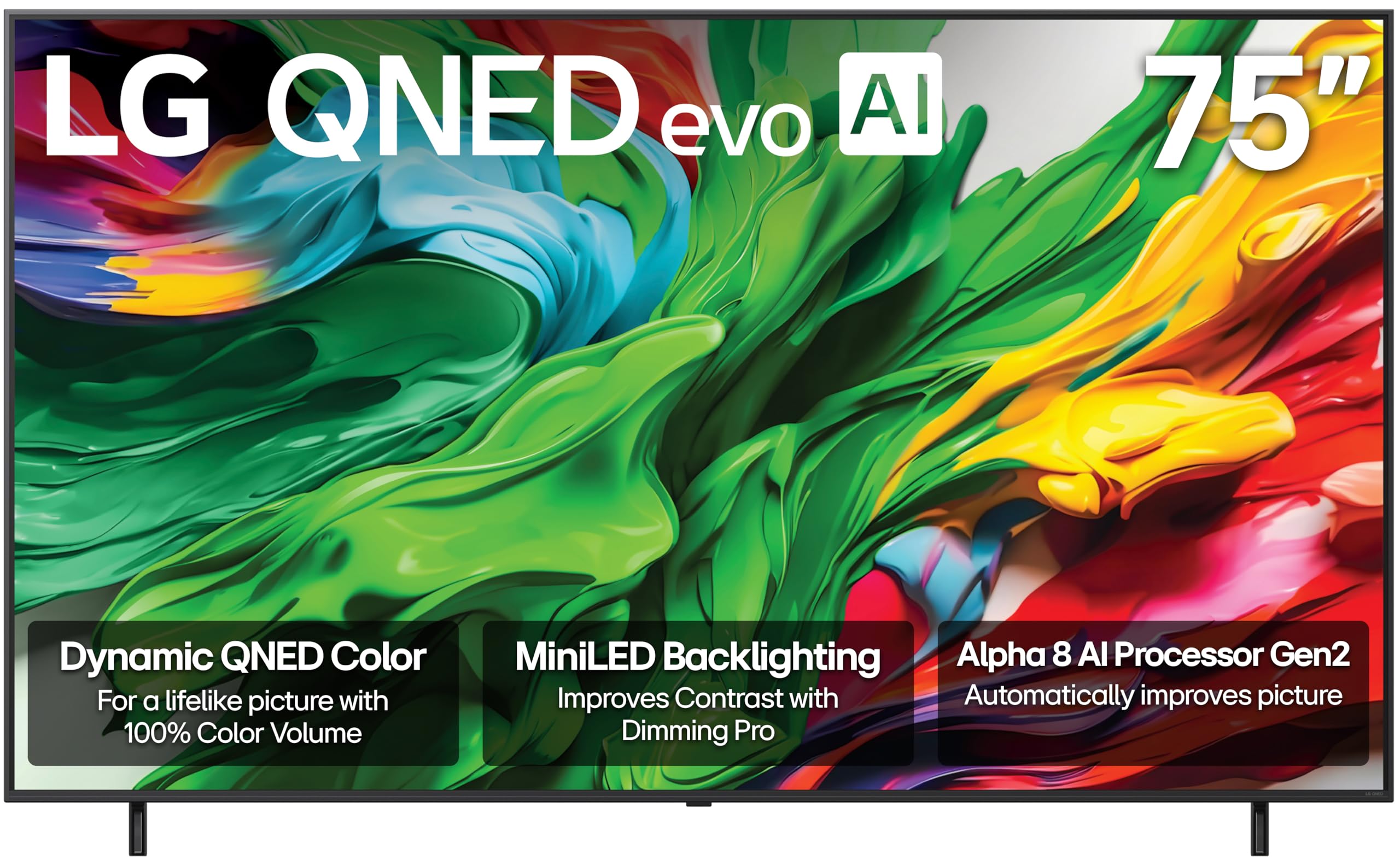 LG 55-Inch Class QNED evo AI QNED85A Series Mini LED 4K Smart TV w/AI Picture, AI Sound, HDR10, AI Super Upscaling 4K, Filmmaker Mode, Wow Orchestra, Alexa Built-in (55QNED85AUA, 2025)