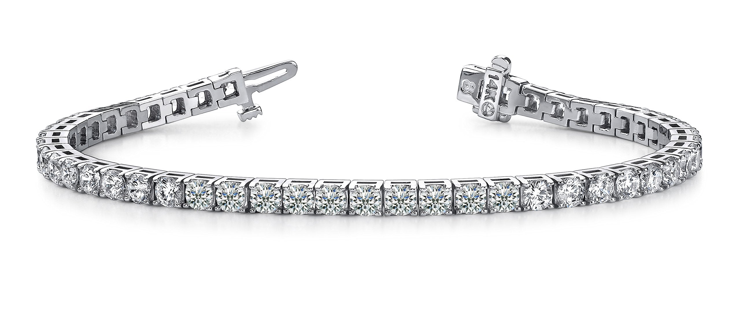 Houston Diamond District 2 to 20 Carat Classic Diamond Tennis Bracelet Ultra Premium Collection