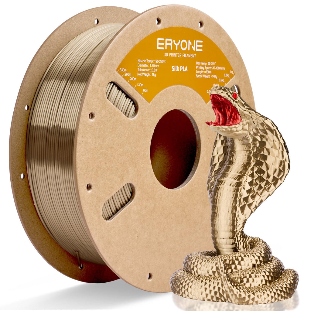 ERYONE Silk Tri Color PLA Filament 3D Printer 1.75mm +/- 0.03mm, Multicolor Filament Tricolor PLA Bundle 2KG Cardboard Spool, Red Blue Green