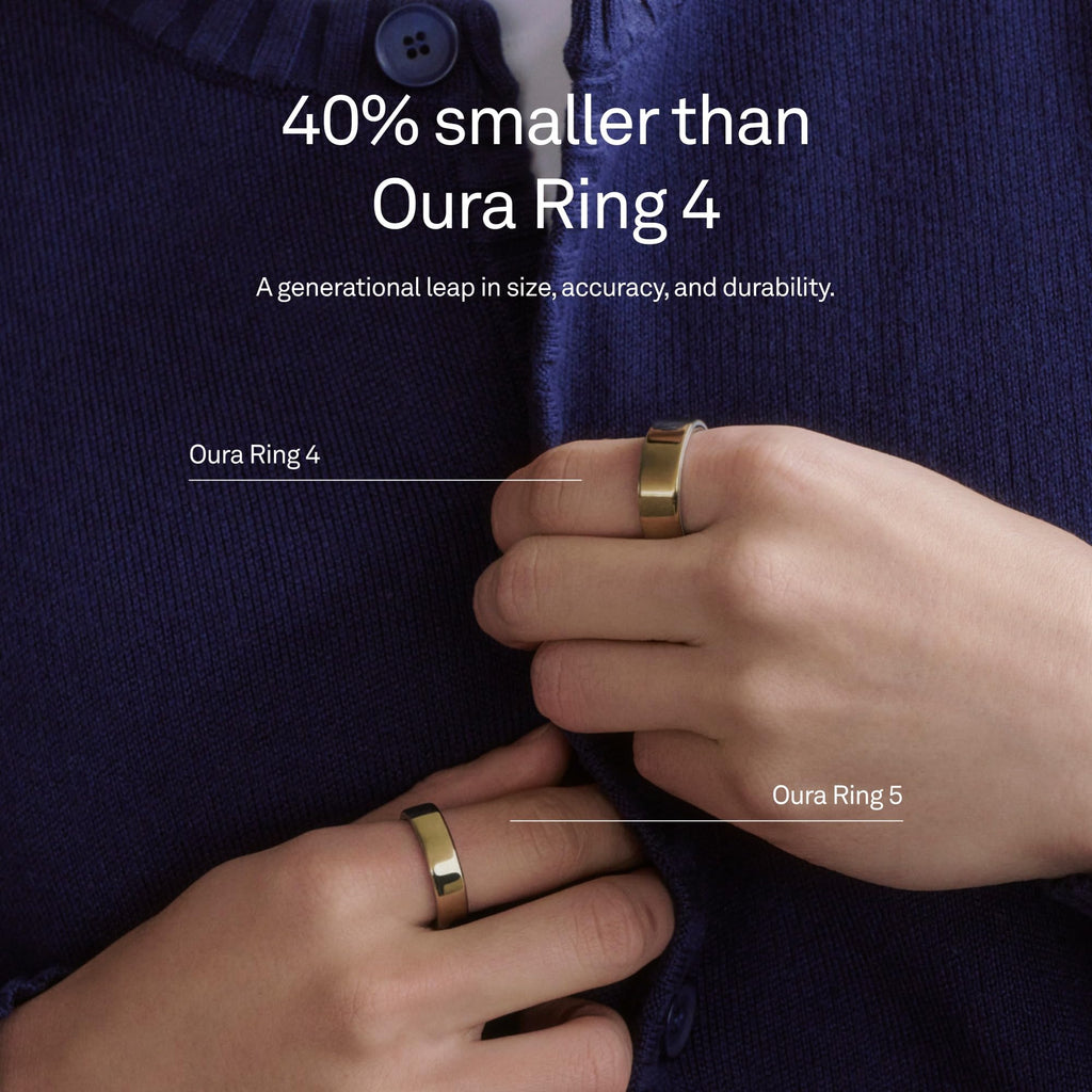 Oura Ring World’s Smallest Smart Ring - Sleep, Activity, Health, AI Advisor, Size Before You Buy, Android & iOS Compatible