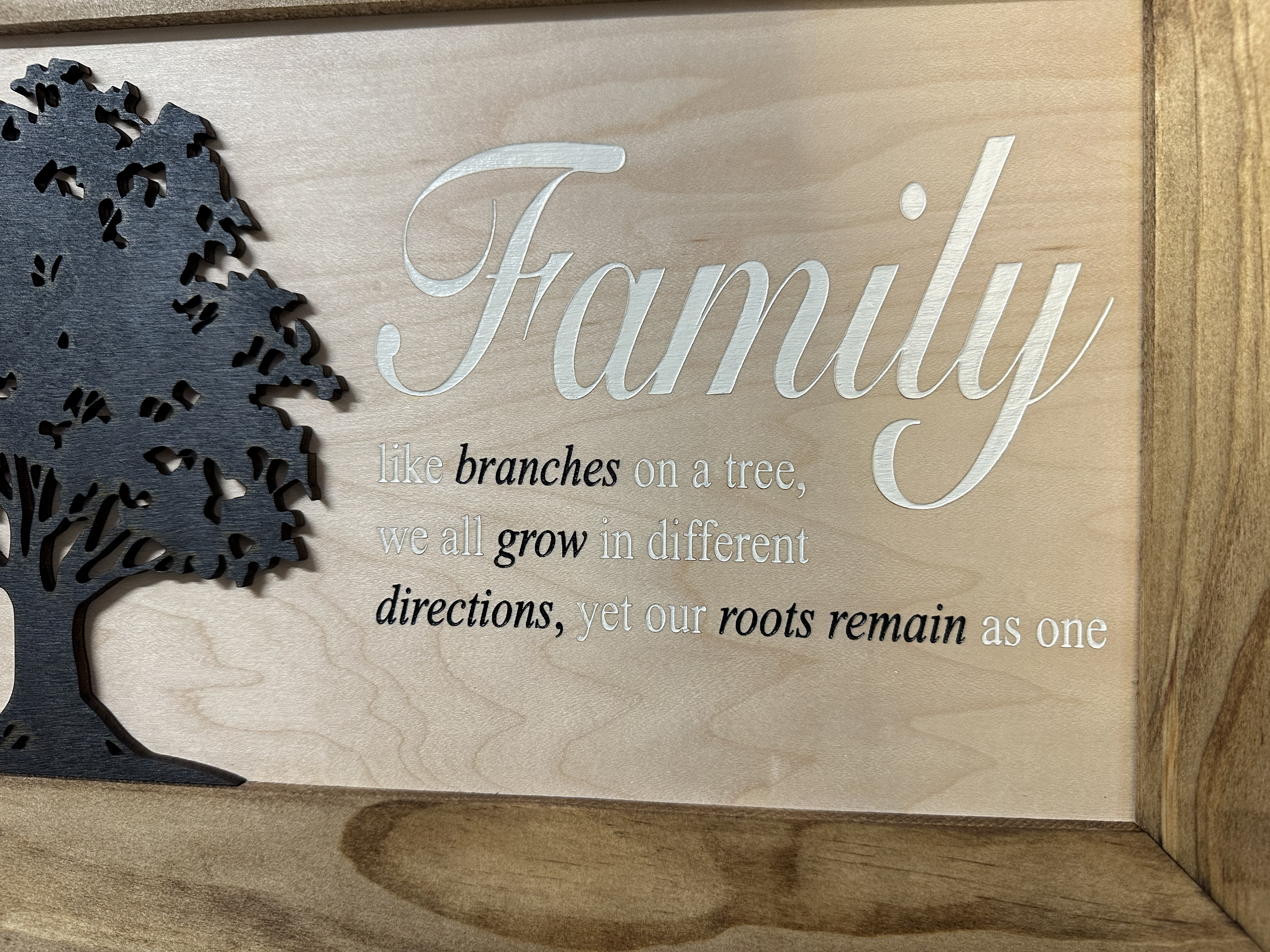 Family Tree Gun Safe Coat Rack - Handcrafted Wooden Gun Cabinets - Gun Shelf Hidden Storage for Rifles, Shotguns, & Handguns - Quick Access Wall Safe