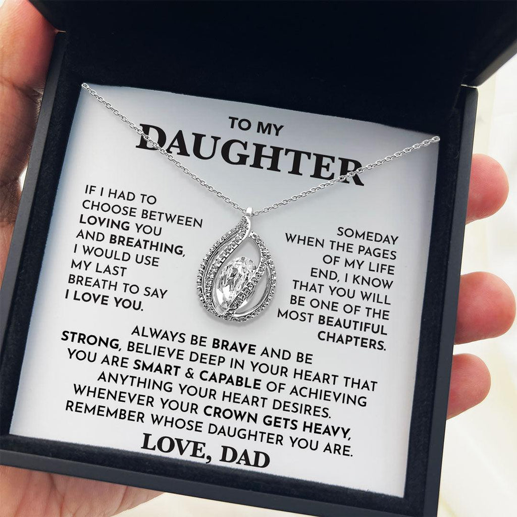 TRYNDI™ To My  Daughter Birdcage Necklace With Authentic Swarovski Crystals