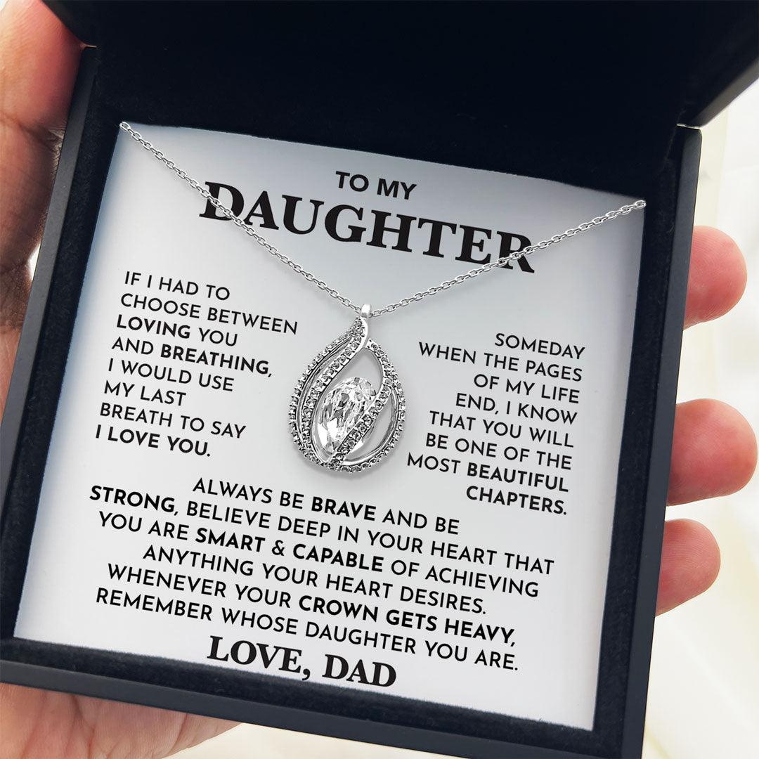 TRYNDI™ To My  Daughter Birdcage Necklace With Authentic Swarovski Crystals
