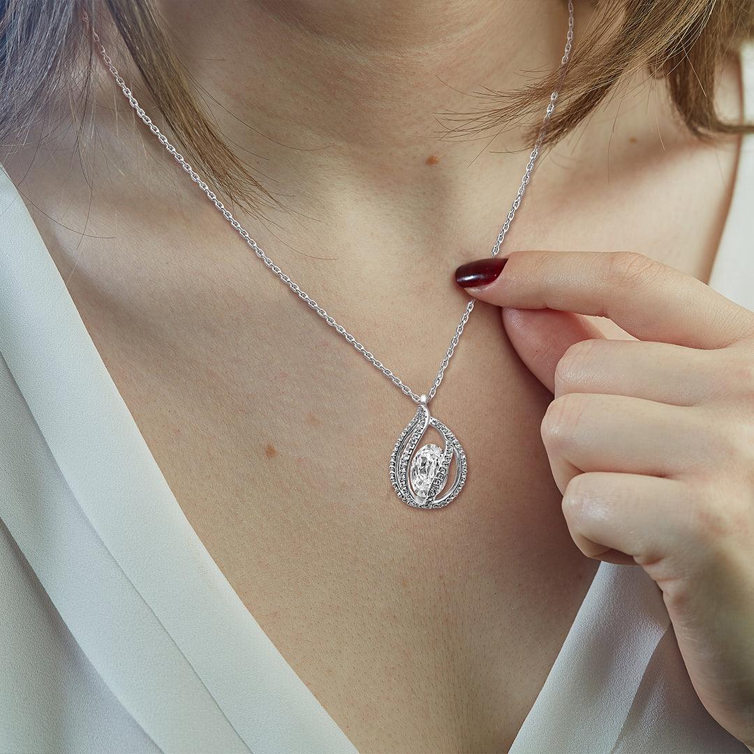 TRYNDI™ To My Grandma Birdcage Necklace With Authentic Swarovski Crystals