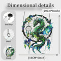 2D Green/Red Fantasy Dragon Acrylic Dream Catcher Light Catcher for Window And Door Home Decor Auspicious Gift Sunlight Catcher