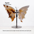 Elegant Rock Crystal Butterfly Wings, Natural Home & Office Decor, Romantic Gift for Christmas and Special Occasions