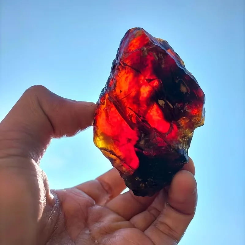 Natural Raw Amber Stone Rough, natural mineral treasure red orange elegant,raw stones for interior decoration and jewelry making