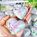 1PC High Quality Aura Howlite Heart Natural Crystal Carving,