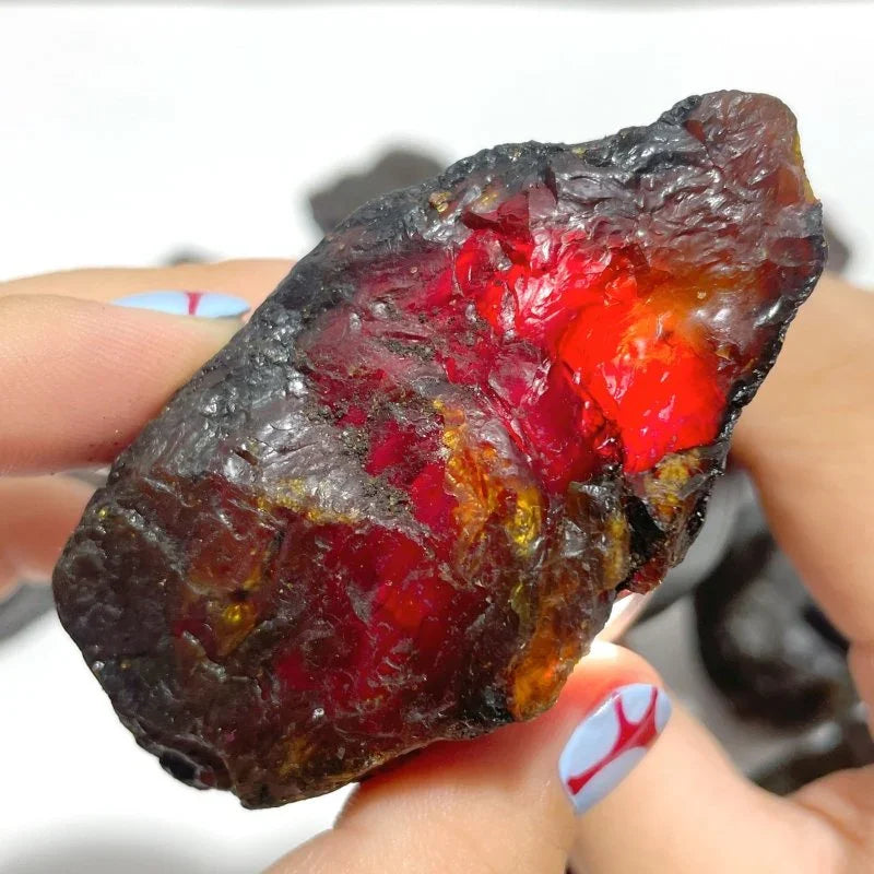 Natural Raw Amber Stone Rough, natural mineral treasure red orange elegant,raw stones for interior decoration and jewelry making