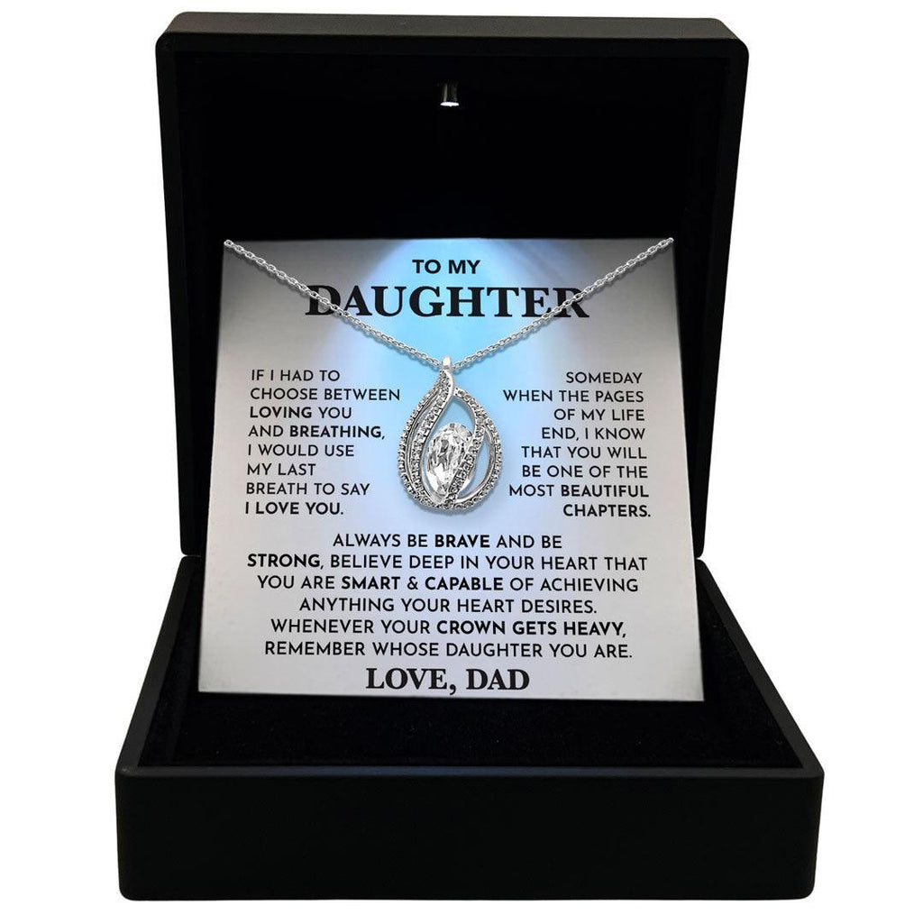 TRYNDI™ To My  Daughter Birdcage Necklace With Authentic Swarovski Crystals