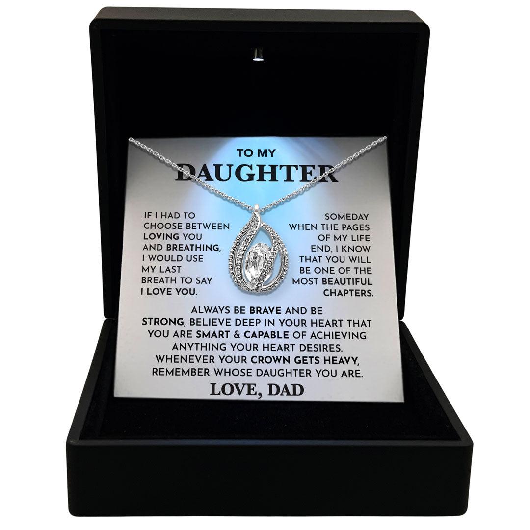 TRYNDI™ To My  Daughter Birdcage Necklace With Authentic Swarovski Crystals