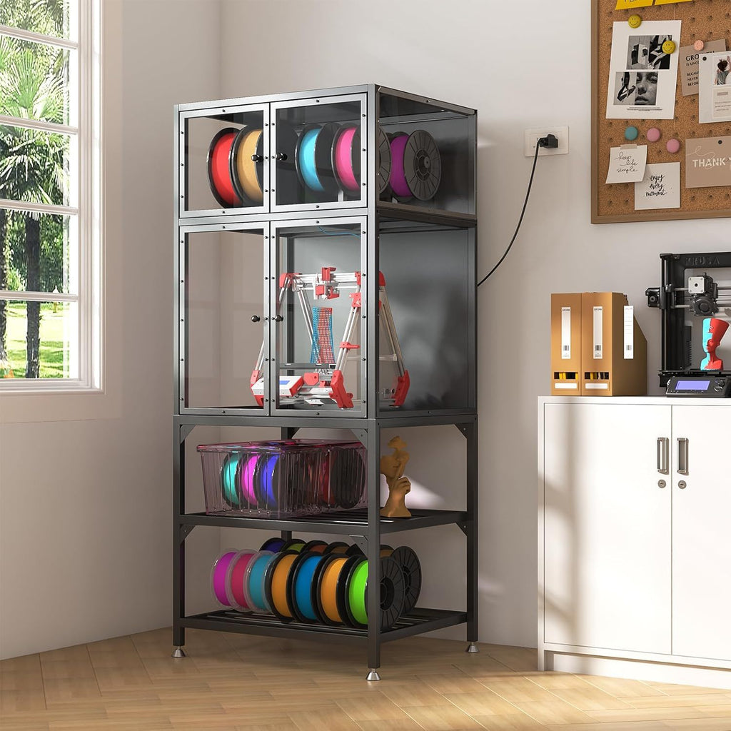 3D Printer Cabinet Filament Storage, Noise Reducing
