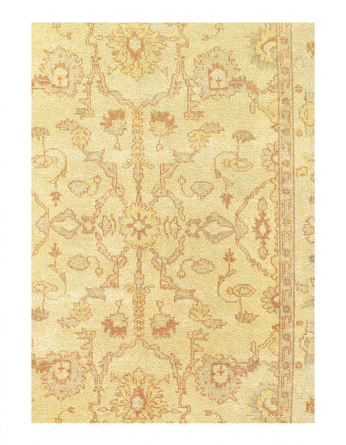 Canvello Fine Hand Knotted Oushak Design Rug - 6' x 9'