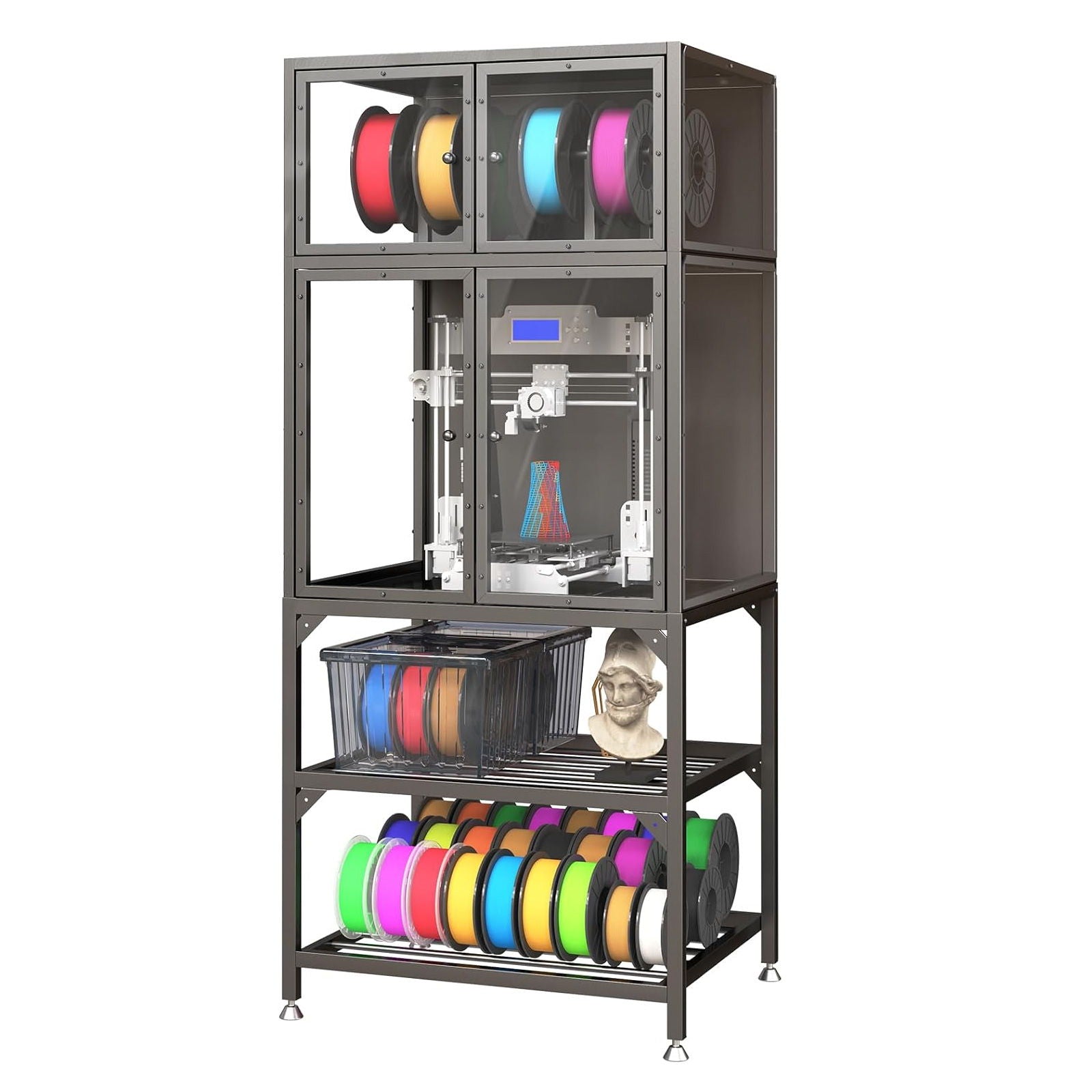 3D Printer Cabinet Filament Storage, Noise Reducing
