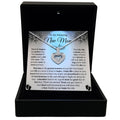 TRYNDI™ To My Amazing New Mom Floating Heart Necklace With Authentic Swarovski Crystals