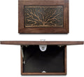Gun Concealment Furniture - Hidden Gun Safe with Birds in a Tree Design - Fits 2 Handguns & Magazines - Wall Mounted Gun Storage with Magnetic Lock - Made in USA