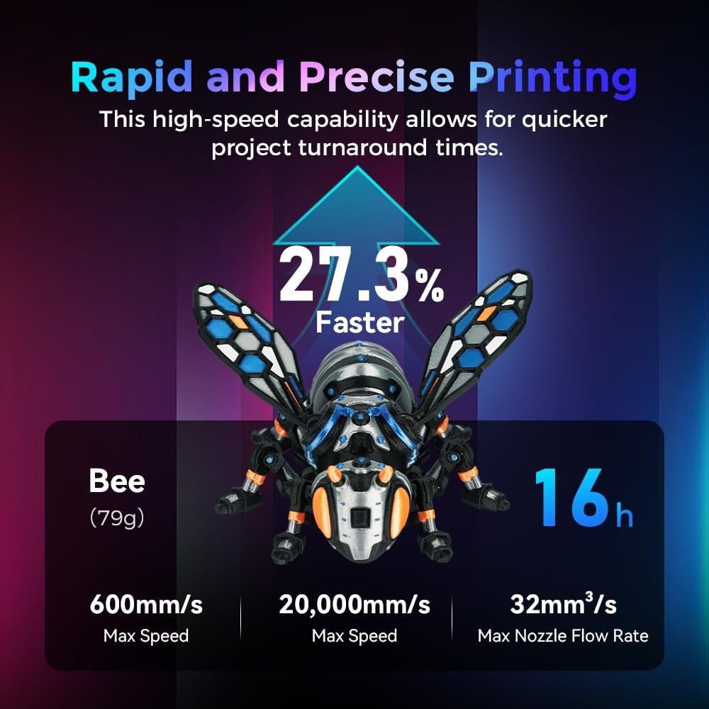 FLASHFORGE AD5X Upgraded Multi-Color 3D Printer CoreXY High-Speed Auto Refill US