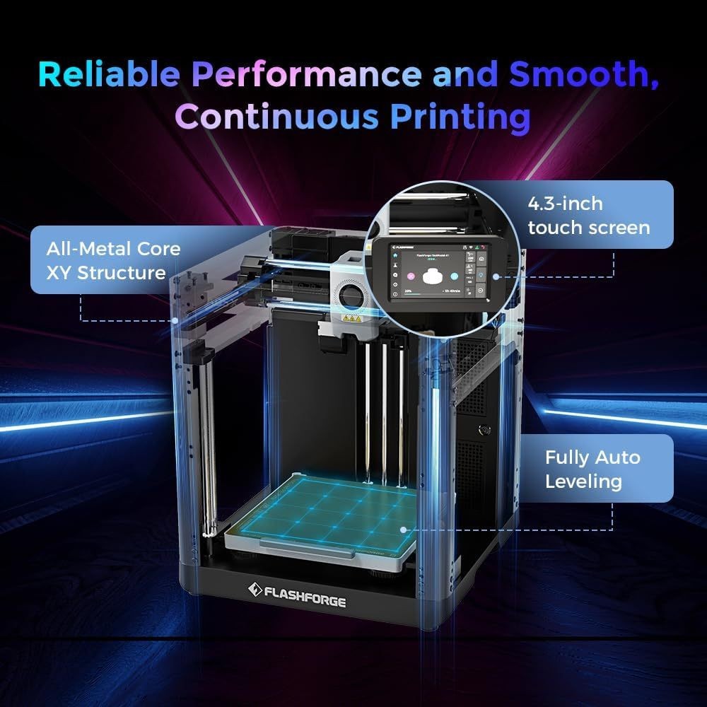 FLASHFORGE AD5X Upgraded Multi-Color 3D Printer CoreXY High-Speed Auto Refill US
